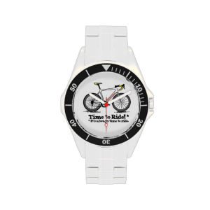 Custom cycling watch, stainless steel