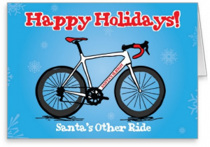 Cycling Christmas Card 